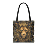 Majestic Lion Art Tote Bag, Eco-Friendly Canvas Shopping Bag