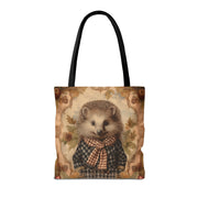 Charming Hedgehog Fall Tote Bag - Eco-Friendly Thanksgiving Market Bag