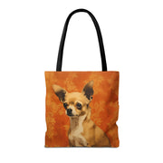 Charming Chihuahua Tote Bag - Artistic Design, Eco-Friendly Canvas