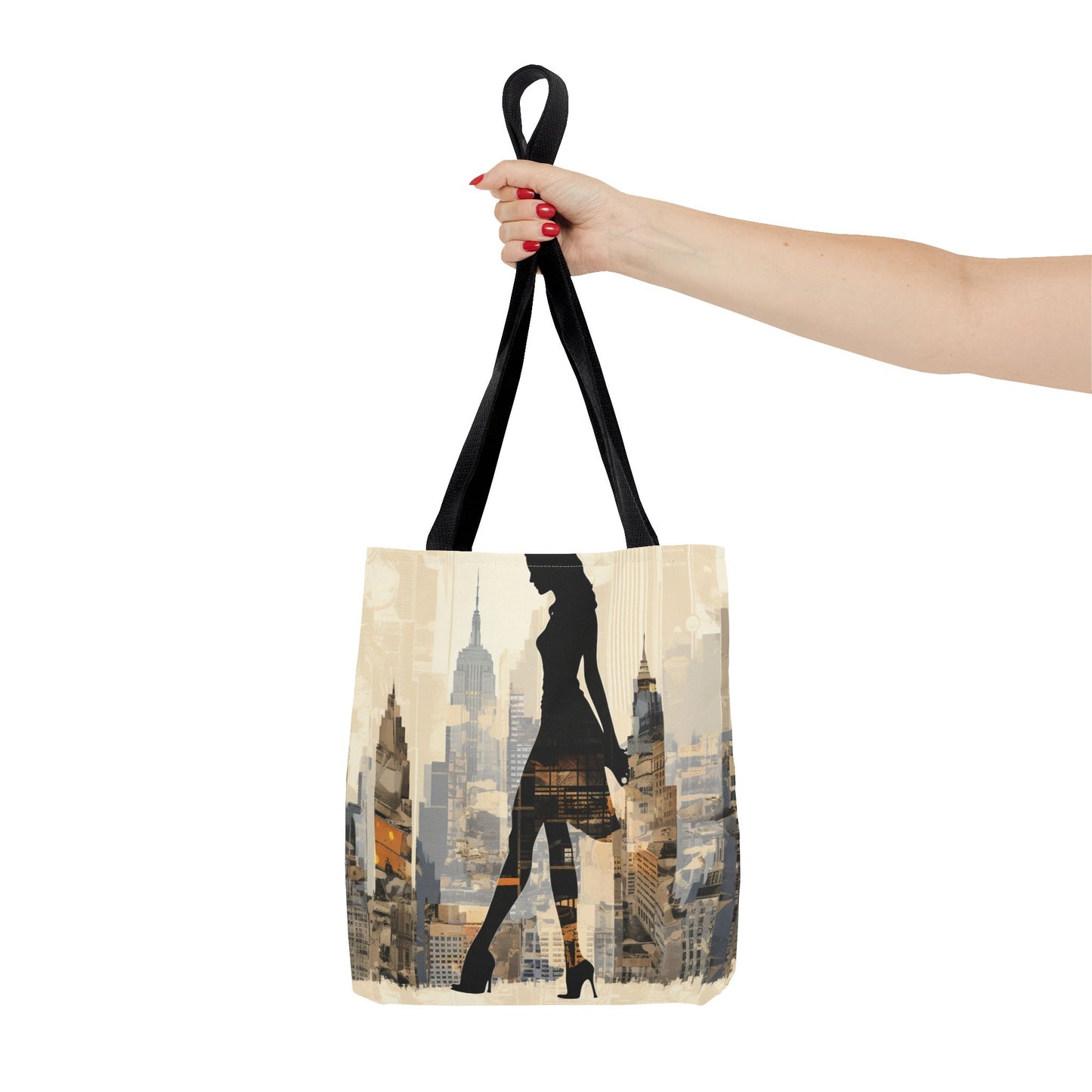 City-Chic Skyline Tote Bag - Modern Urban Canvas Bag for Everyday Use