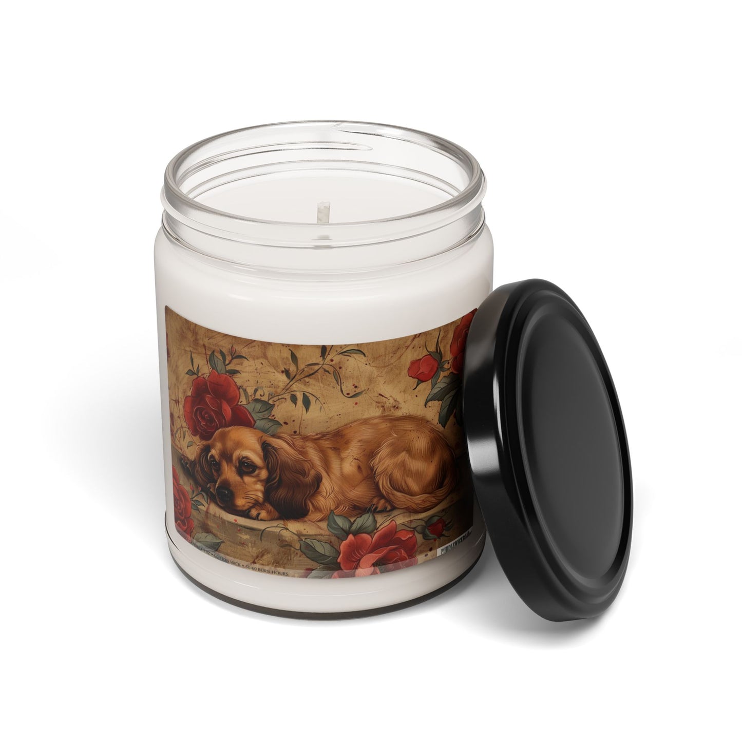 Dachshund Vintage Art Candle – Cozy Gift for Dog Lovers