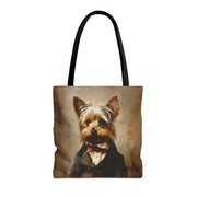 Yorkshire Terrier Aristocrat Tote Bag, Stylish Canvas for Pet Lovers