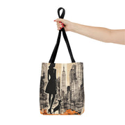 City Vibes Dog Lover Tote Bag – Modern Art Eco-Friendly Canvas