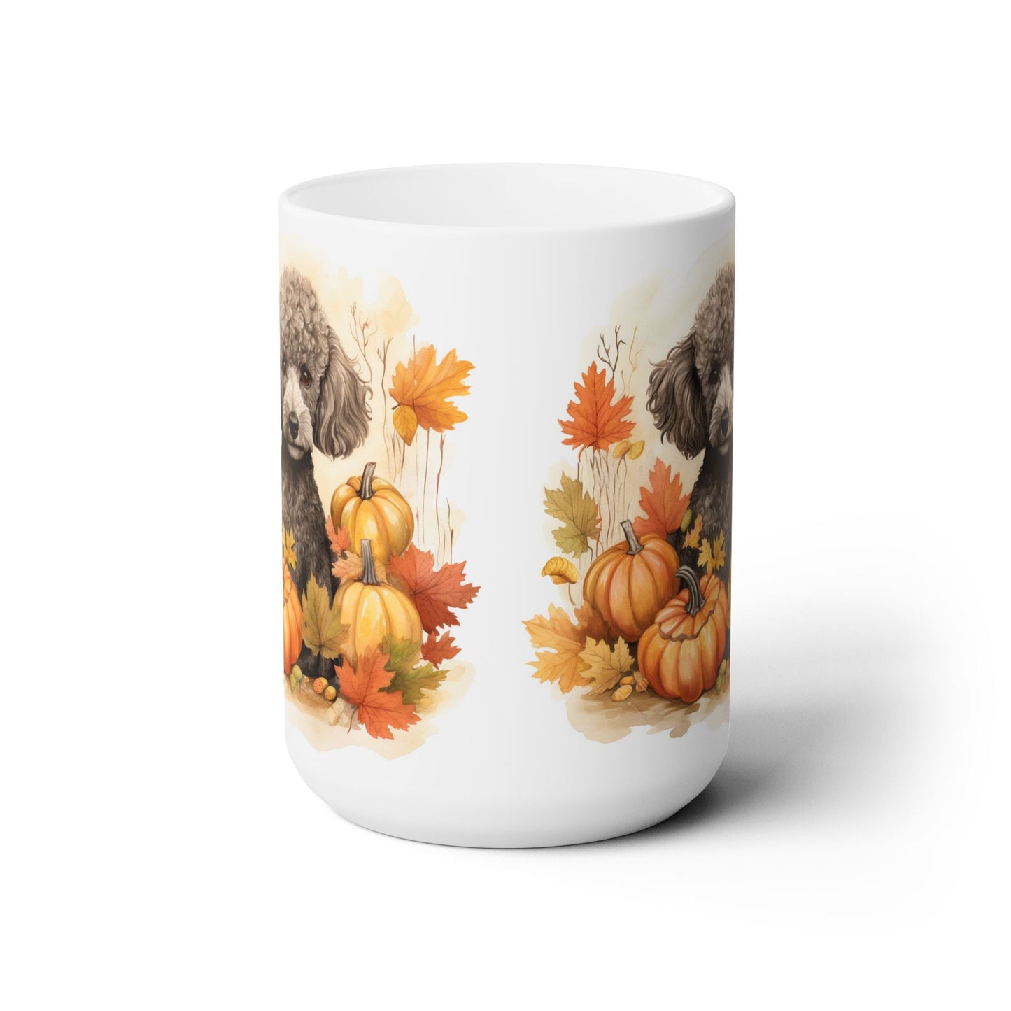 Poodle Autumn Bliss Mug - Thanksgiving Dog Lover Gift