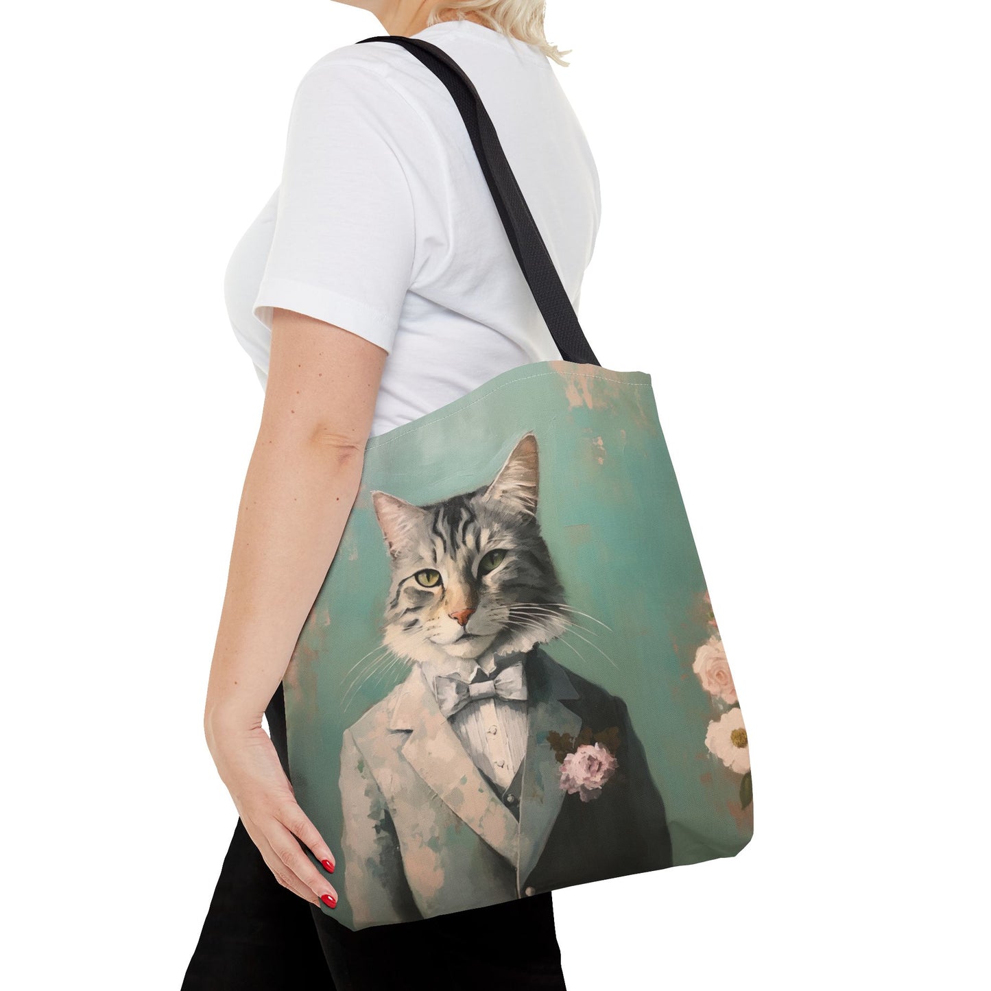 Maine Coon Cat Tote Bag, Chic Canvas Market Bag for Cat Lovers