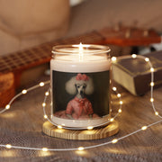 Elegant Poodle Portrait Candle – Vintage Dog Lover Gift