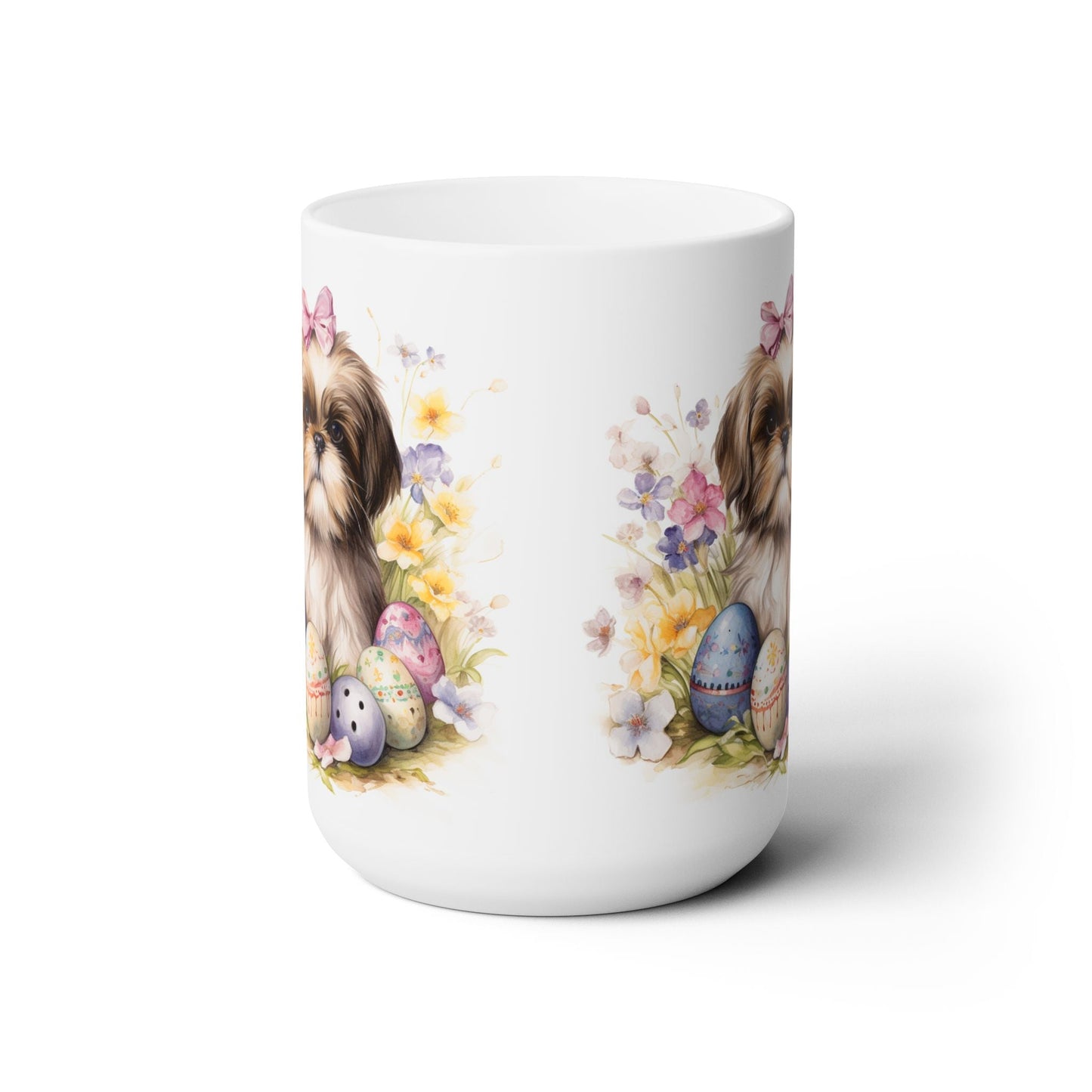 Shih Tzu Easter Pup Mug - Cute Spring Coffee Cup Gift