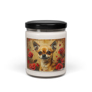 Charming Chihuahua Rose Candle – Dog Lover Gift, Pet Memorial Keepsake