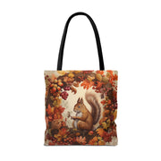 Autumn Harvest Squirrel Tote Bag - Eco-Friendly Canvas Gift