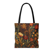 Elegant Autumn Bloom Tote Bag - Eco-Friendly Floral Market Bag