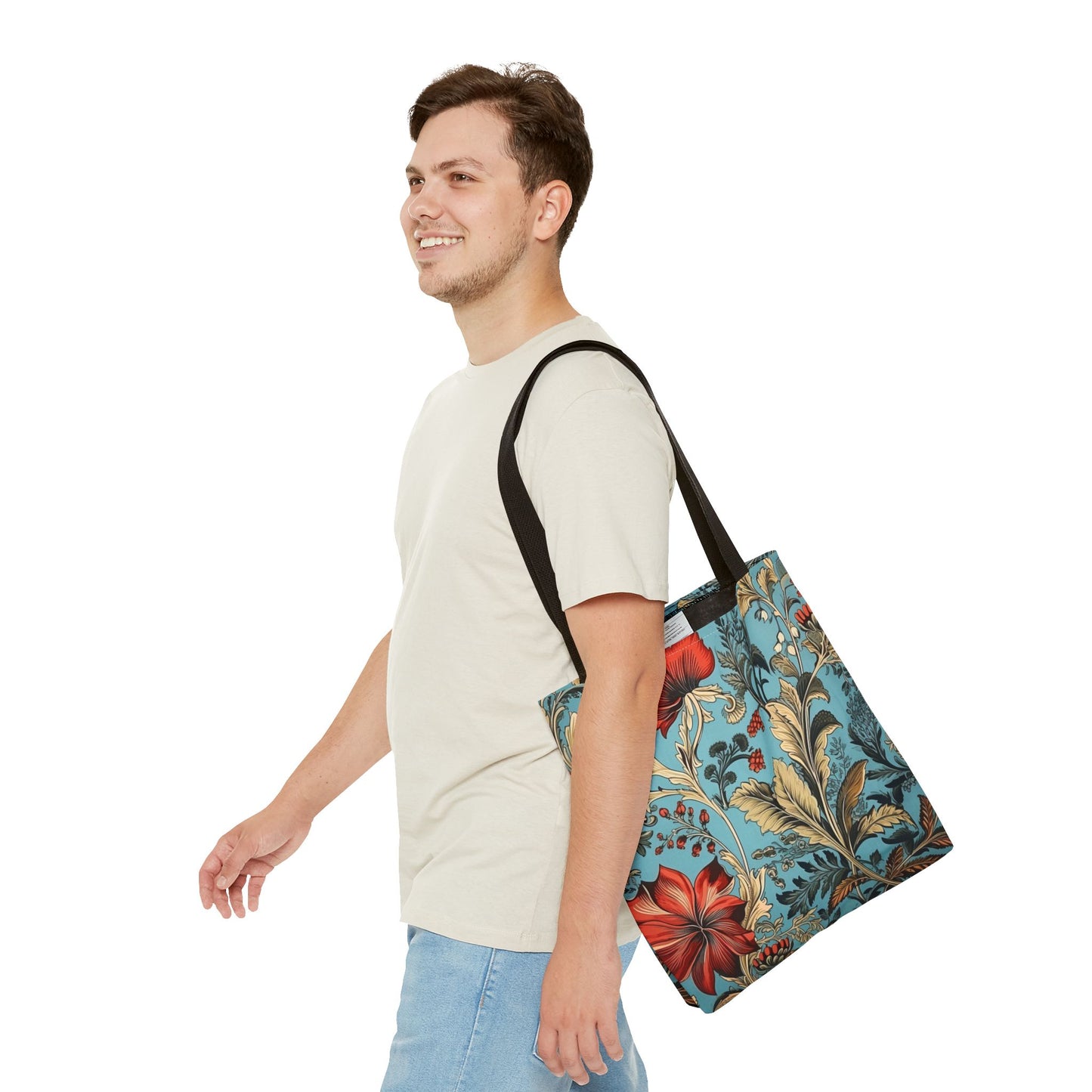 Floral Elegance Tote Bag – Eco-Friendly Shopping and Gift Idea