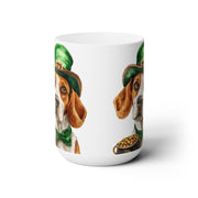 Beagle Luck St. Patrick's Day Coffee Mug – Irish Charm Gift for Dog Lovers