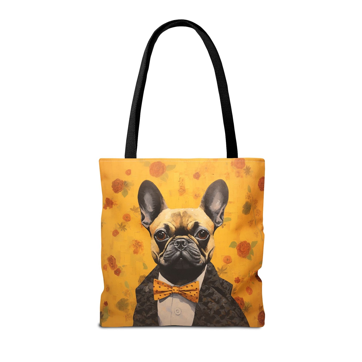 Frenchie Chic Tote Bag - Stylish Floral Design for Dog Lovers