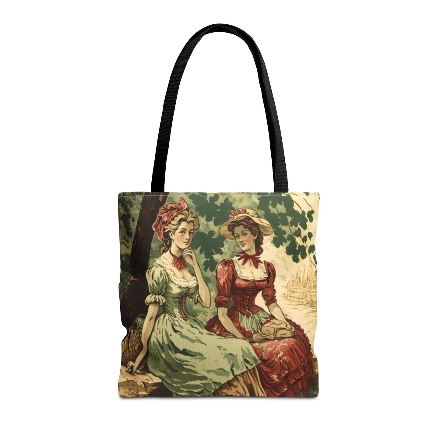 Victorian Elegance Tote Bag, Artistic Vintage Shopping Accessory