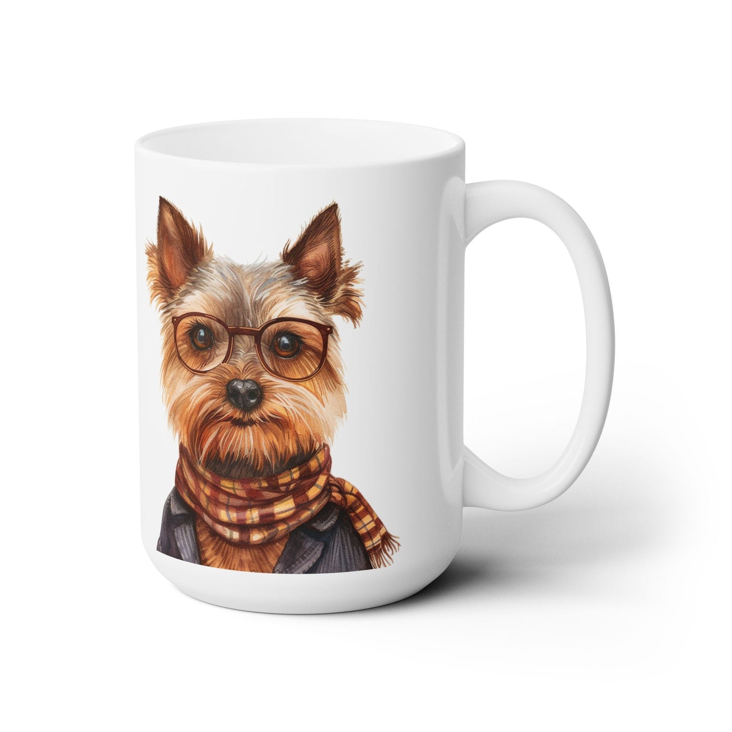 Chic Yorkie Coffee Mug – Yorkshire Terrier Lover Gift, Cute Dog Design