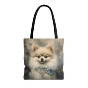 Pomeranian Elegance Tote Bag – Artful Canvas Bag for Dog Lovers