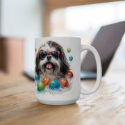 Shih Tzu Summer Splash Mug – Fun Dog Lover Gift for Coffee Lovers