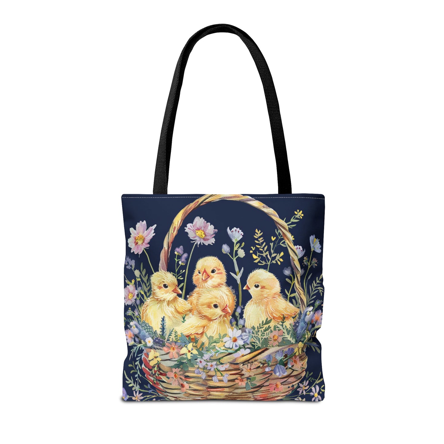 Chick Basket Spring Tote Bag - Easter Gift and Shopping Essential