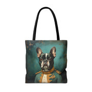 French Bulldog Commander Canvas Tote Bag – Stylish, Eco-Friendly Gift