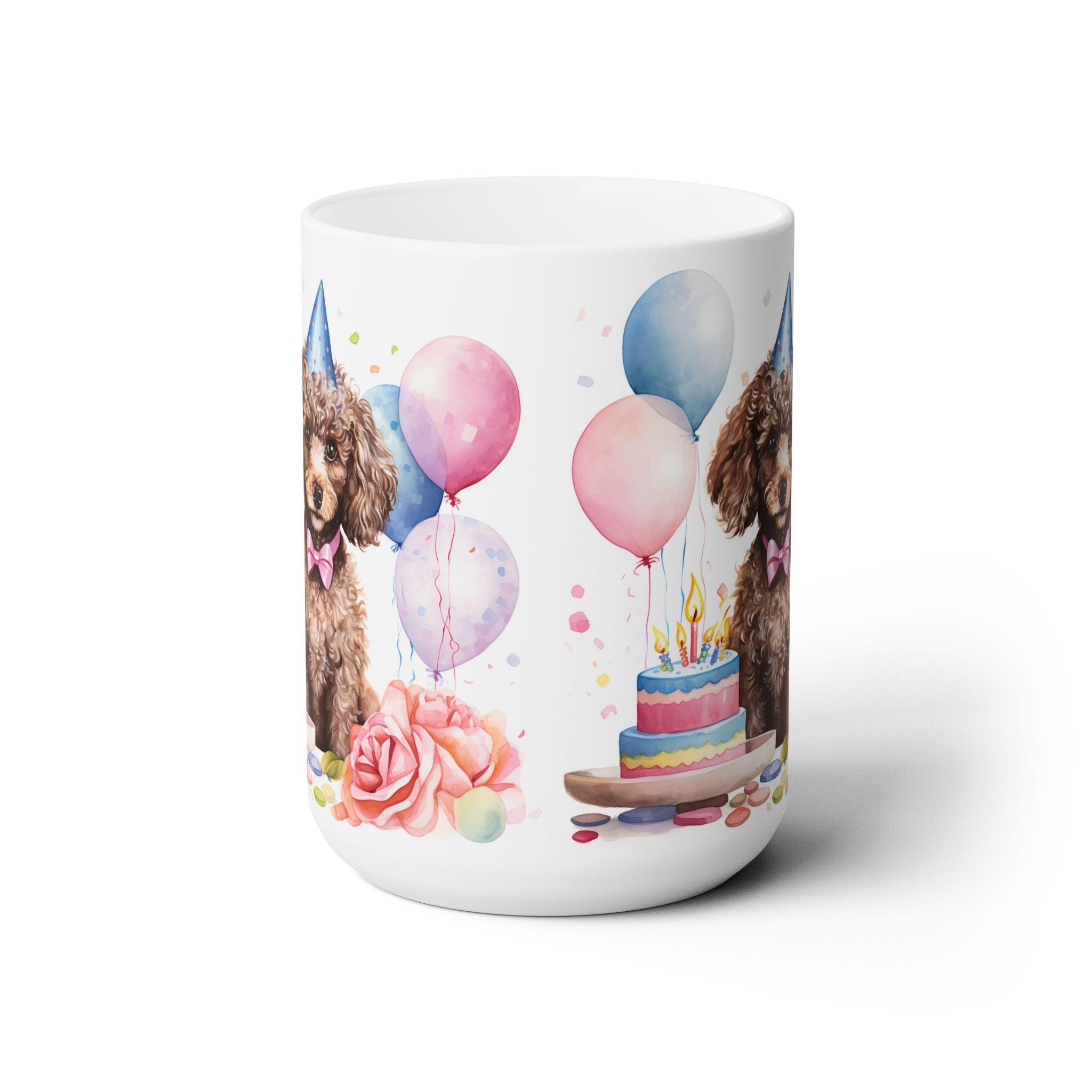 Poodle Party Mug – Cute Birthday Dog Mug for Coffee Lovers