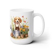 Beagle Gardener Mug - Cute Dog Coffee Cup for Dog Lovers