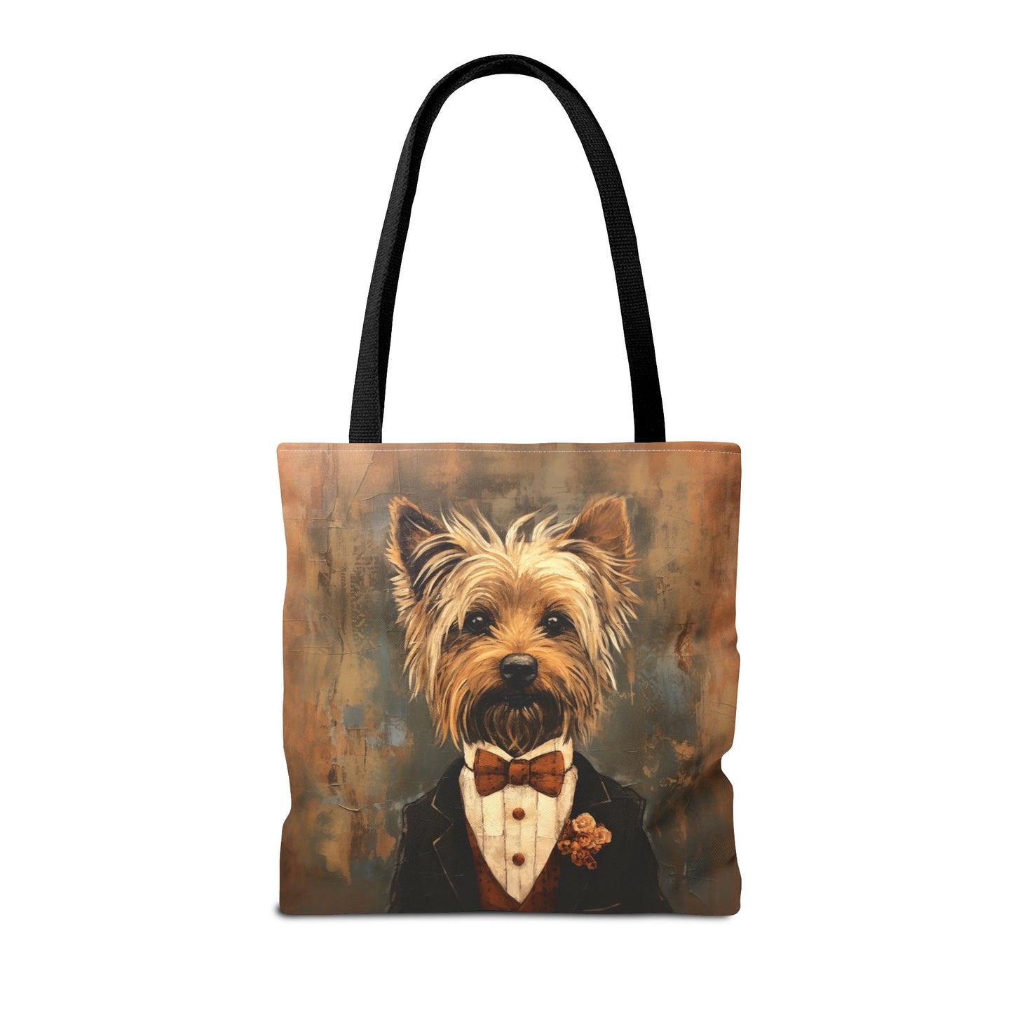 Dapper Yorkshire Terrier Tote Bag, Stylish Eco-Friendly Market Bag