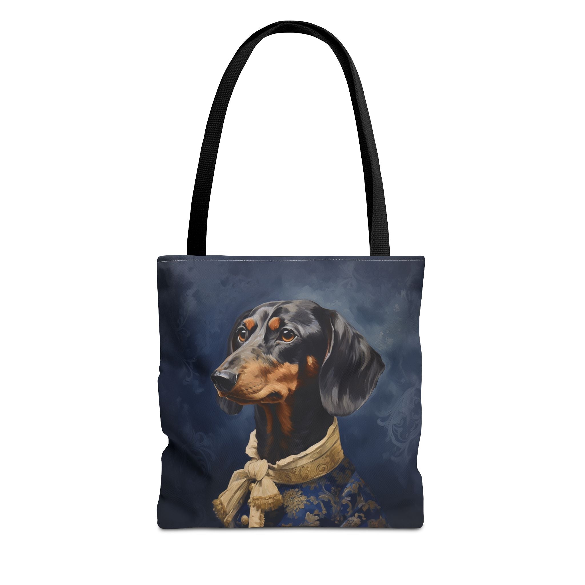 Dapper Dachshund Portrait Tote Bag – Elegant Canvas Dog Lover Gift