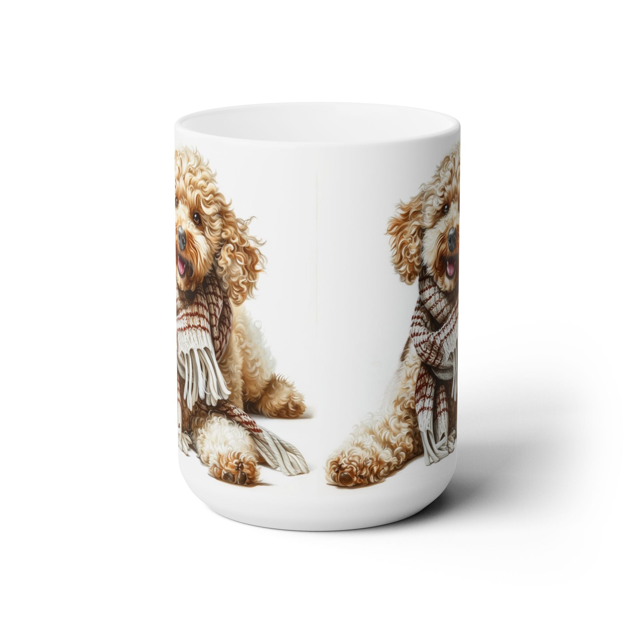 Poodle Cozy Winter Mug – Dog Lover Gift for Coffee & Tea Fans