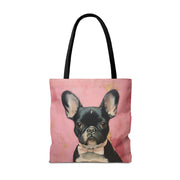 Elegant Frenchie Canvas Tote Bag – Stylish Gift for Dog Lovers