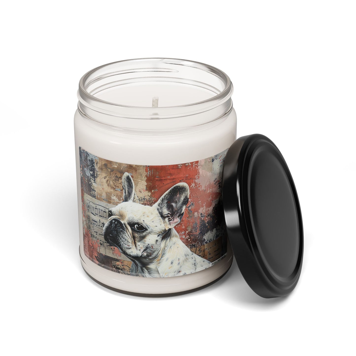 Frenchie Vintage Art Soy Candle – Perfect Gift for Dog Lovers