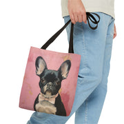 Elegant Frenchie Canvas Tote Bag – Stylish Gift for Dog Lovers