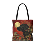 Moonlit Labrador Eco-Friendly Tote Bag - Floral Design, Dog Lover Gift