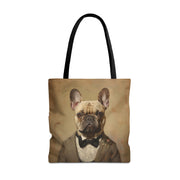 French Bulldog Dapper Tote, Eco-Friendly Canvas Bag for Dog Lovers