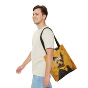 Yorkie Gentleman Tote Bag – Stylish, Artistic, Eco-Friendly Design