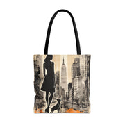 City Vibes Dog Lover Tote Bag – Modern Art Eco-Friendly Canvas