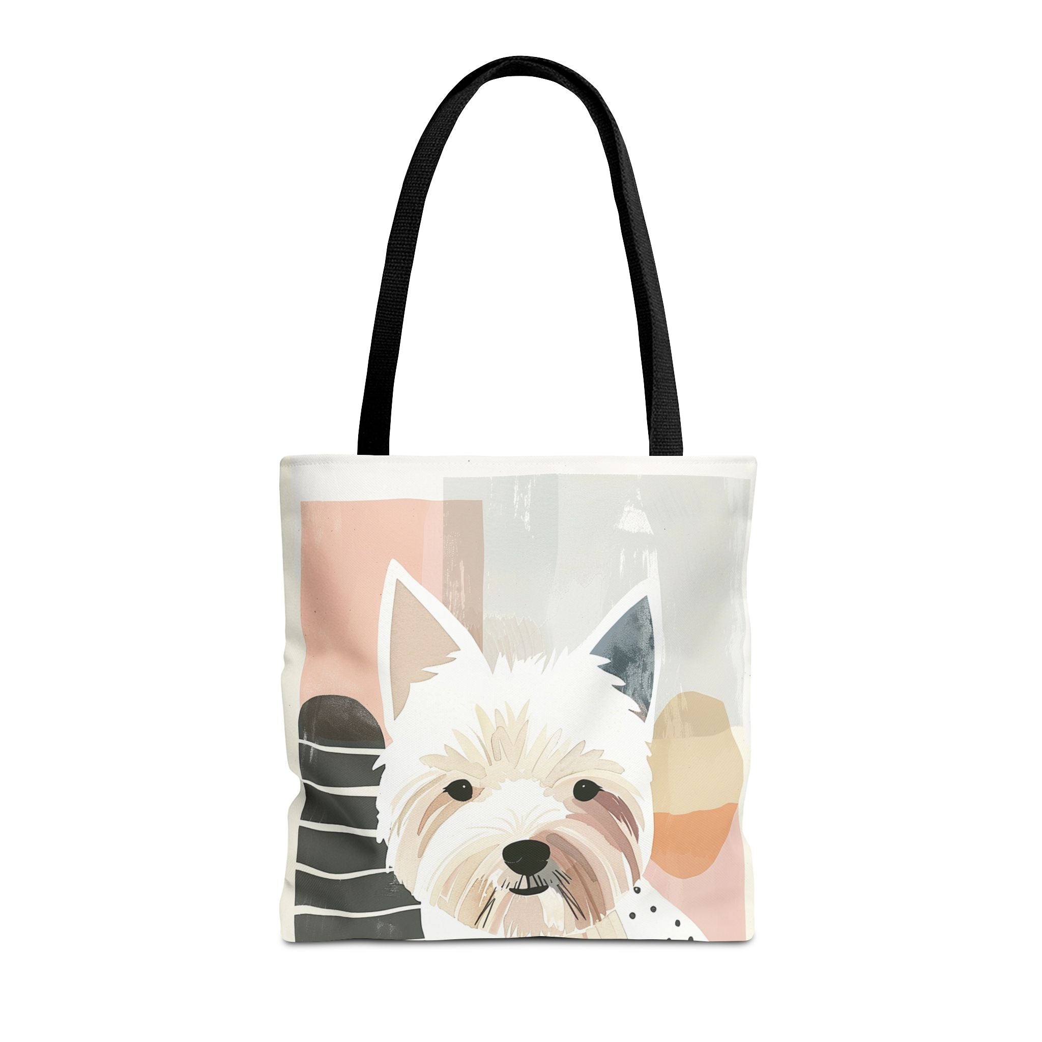 Westie Charm Tote Bag, Eco-Friendly Canvas Carry-All for Dog Lovers