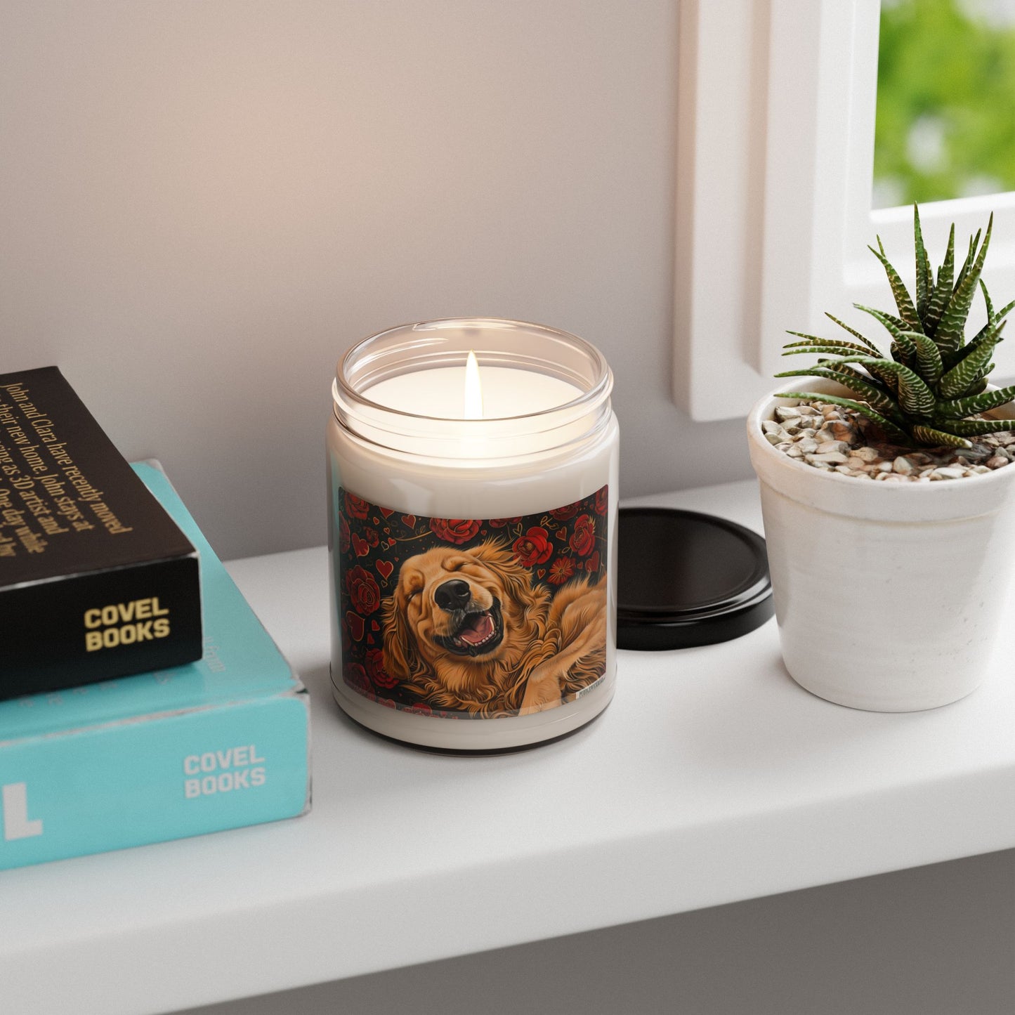 Golden Retriever Smiling Candle – A Dog Lover’s Delight