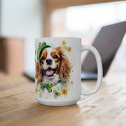 Cavalier King Charles Spaniel St. Patrick's Day Coffee Mug | Shamrock Dog Lover Gift