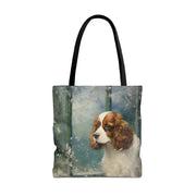 Cavalier King Charles Spaniel Winter Wonderland Canvas Tote Bag