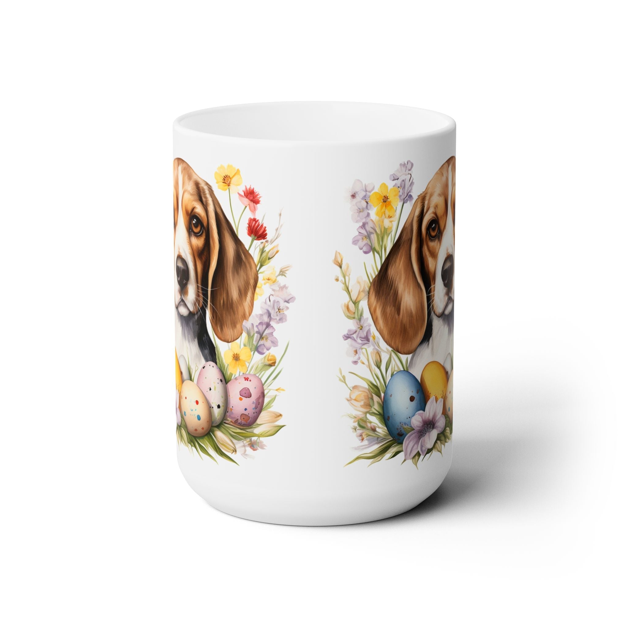 Beagle Easter Mug – Adorable Springtime Coffee Gift for Dog Lovers