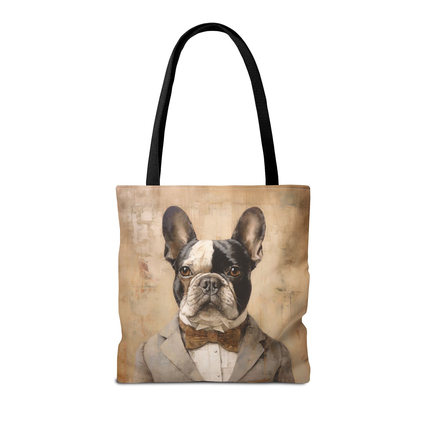 French Bulldog Portrait Tote Bag, Chic Canvas Accessory for Dog Lovers