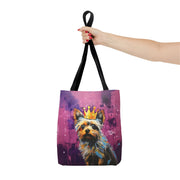 Royal Yorkshire Terrier Tote Bag - Vibrant Pop Art Design for Dog Lovers