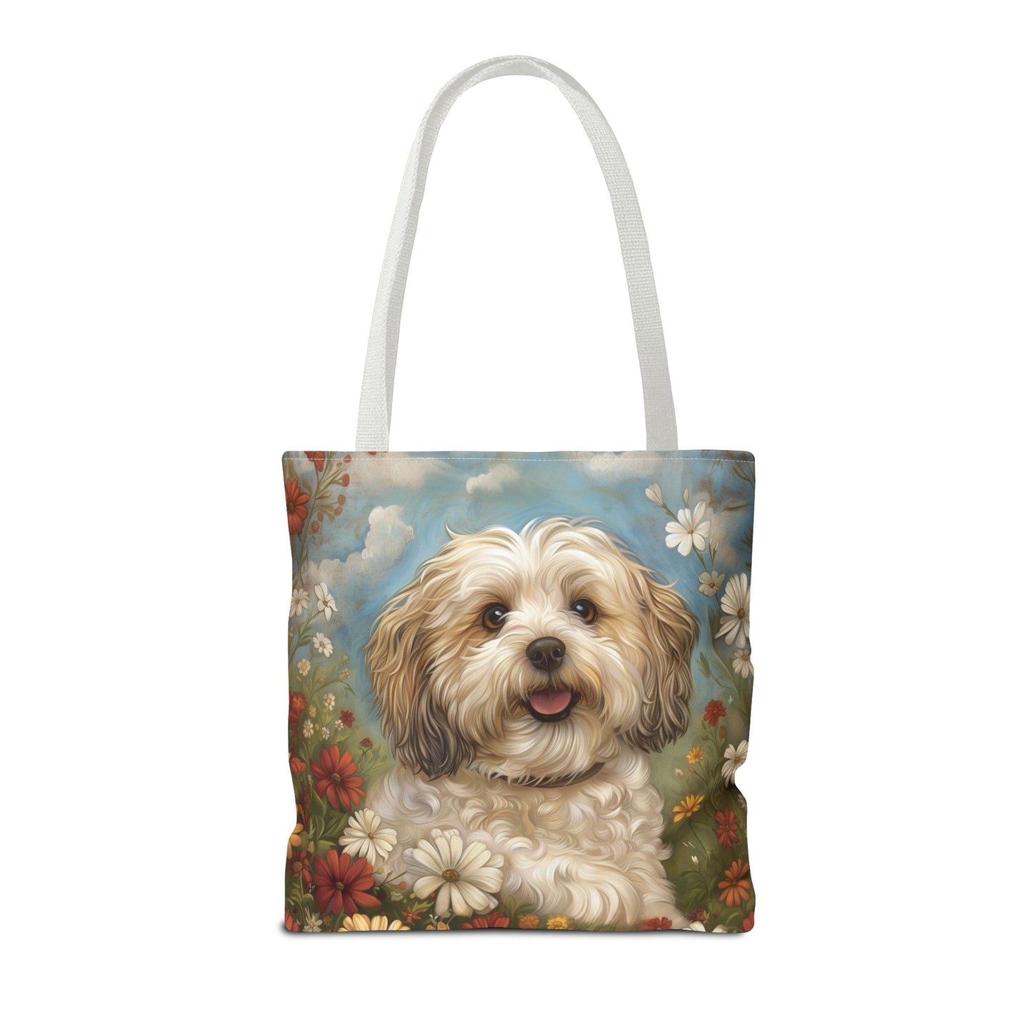 Havanese Floral Dreams Tote Bag, Eco-Friendly Dog Lover Gift