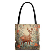 Elegant Deer Canvas Tote Bag - Nature-Inspired Eco-Friendly Design