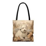 Old English Sheepdog Rustic Autumn Tote Bag, Cozy and Versatile Design