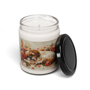 Shih Tzu Floral Bliss Candle – Memorial Gift for Dog Lovers