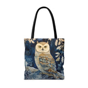 Winter Woodland Owl Tote Bag - Elegant Eco-Friendly Canvas for Nature Enthusiasts