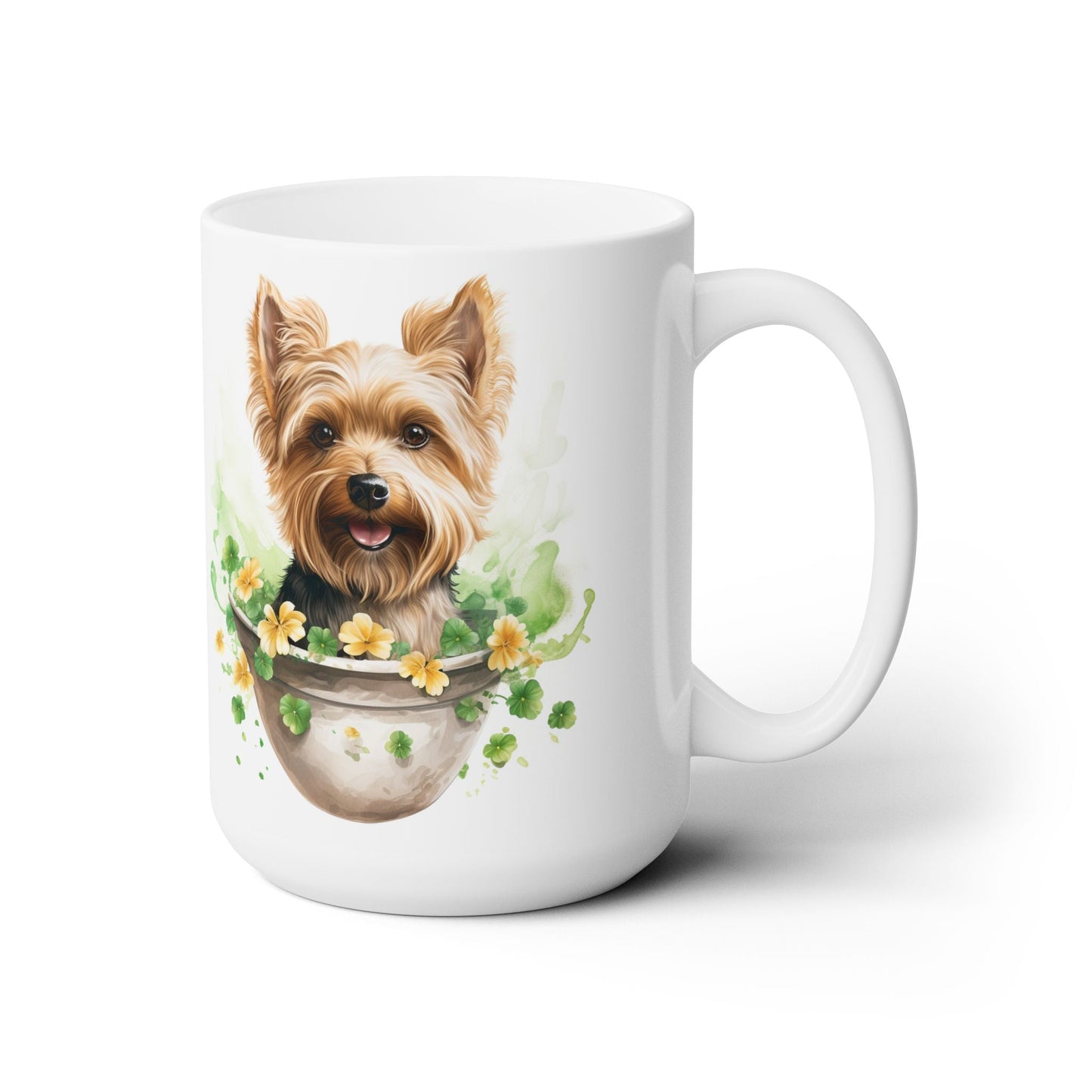 Yorkshire Terrier St. Patrick’s Day Coffee Mug – Yorkie Lover Gift