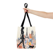 Chic Parisian Walk Tote Bag, Eco-Friendly Canvas for City Lovers