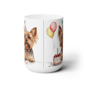 Yorkie Birthday Party Mug - Cute Yorkshire Terrier Gift Idea